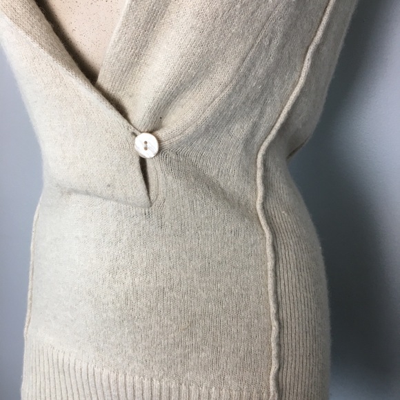 ANTHROPOLOGIE Kenji Beige Sweater Short Sleeve S - Picture 3 of 8